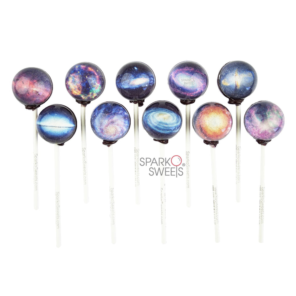 Sugar Free Galaxy Lollipops Galactic Designs - Sparko Sweets