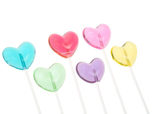 Heart Twinkle Pops Lollipops (120 Pieces) - Sparko Sweets