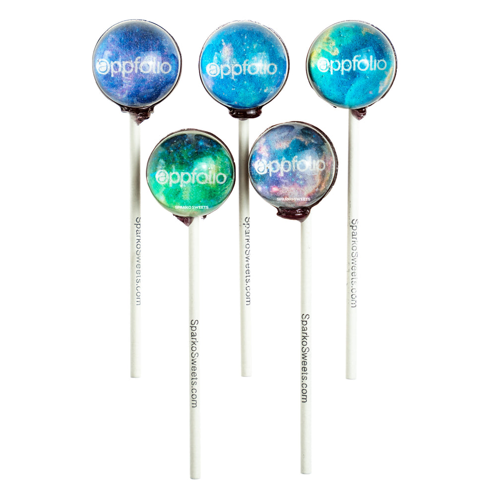 Custom Galaxy Lollipops - Colorful Variety - Sparko Sweets