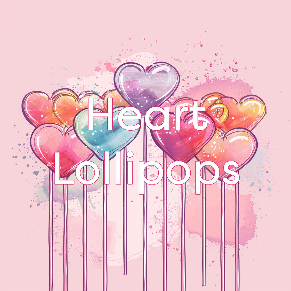 Heart Lollipops by Sparko Sweets