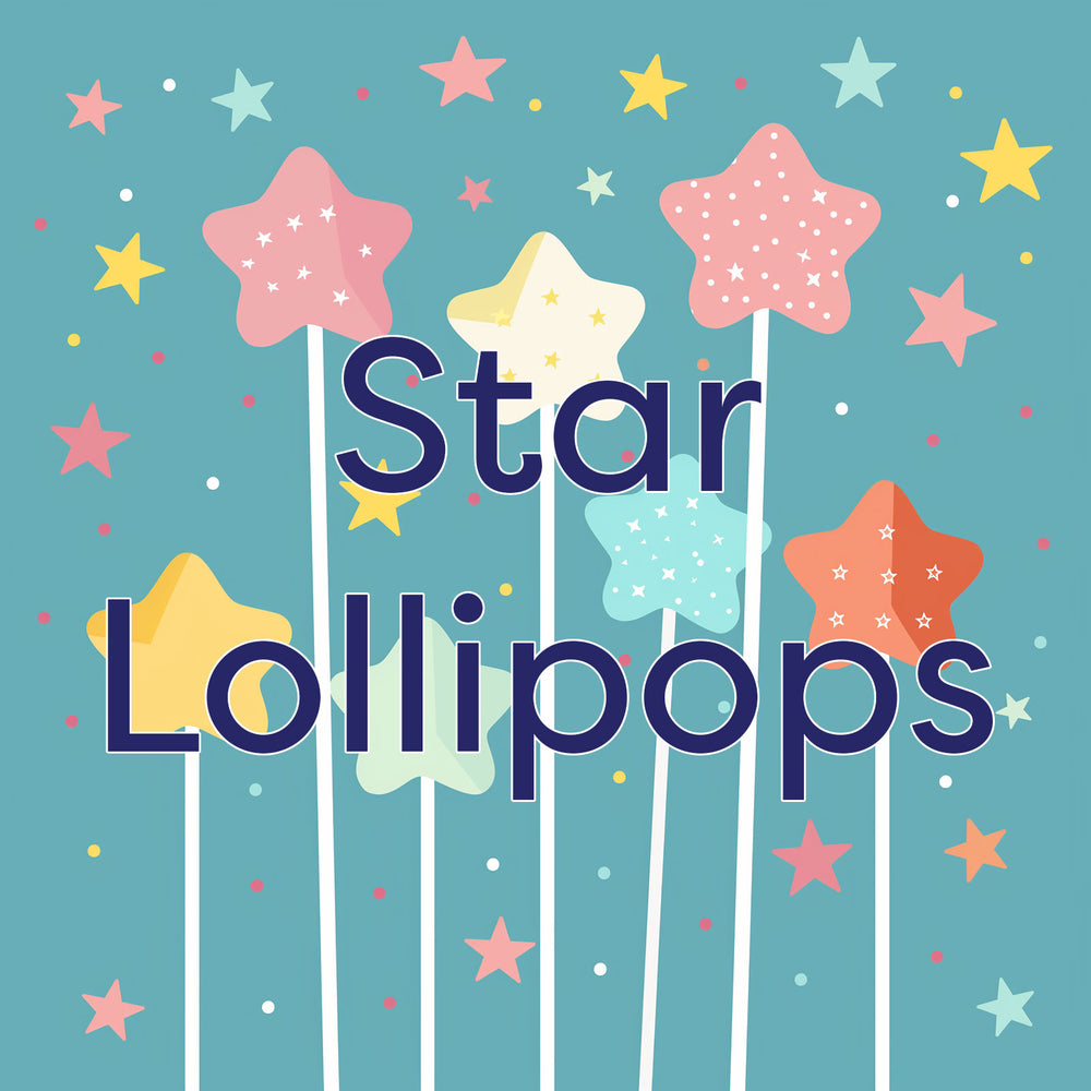 Star Lollipops by Sparko Sweets