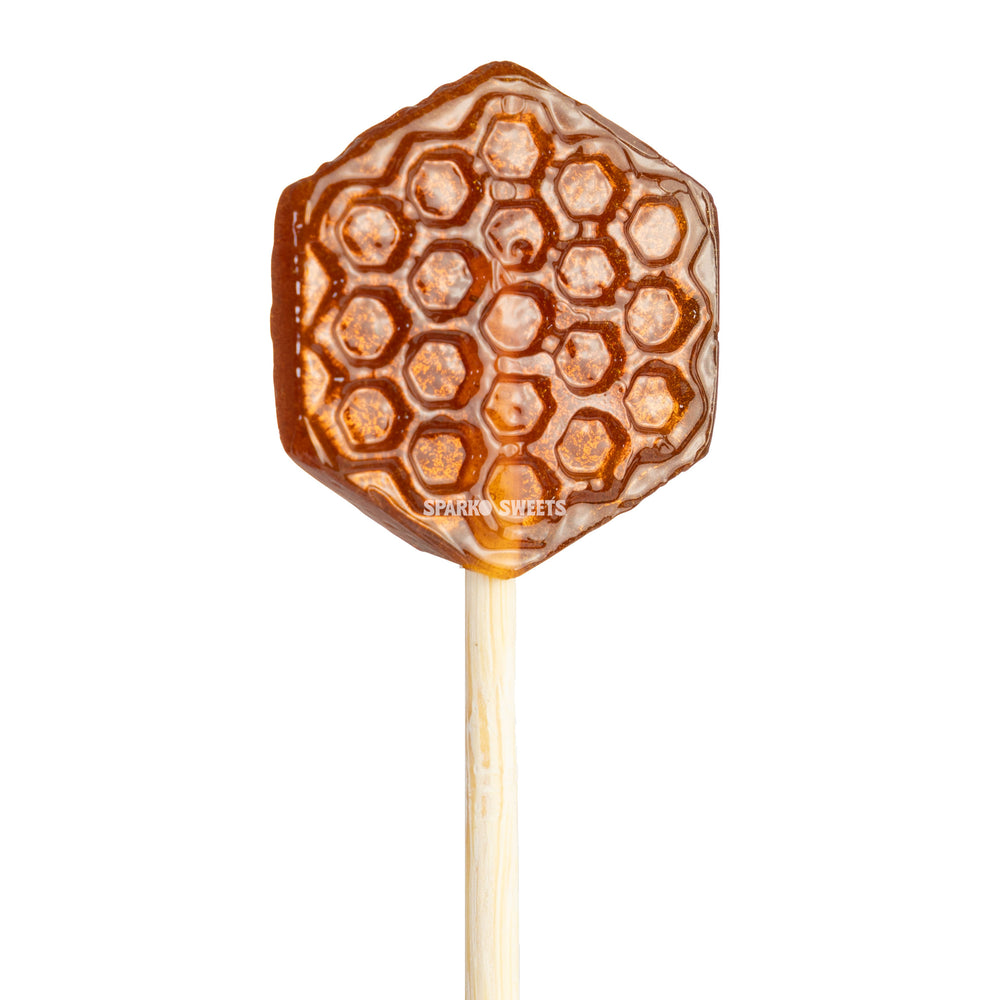 All Natural Ginger Honeycomb Lollipops