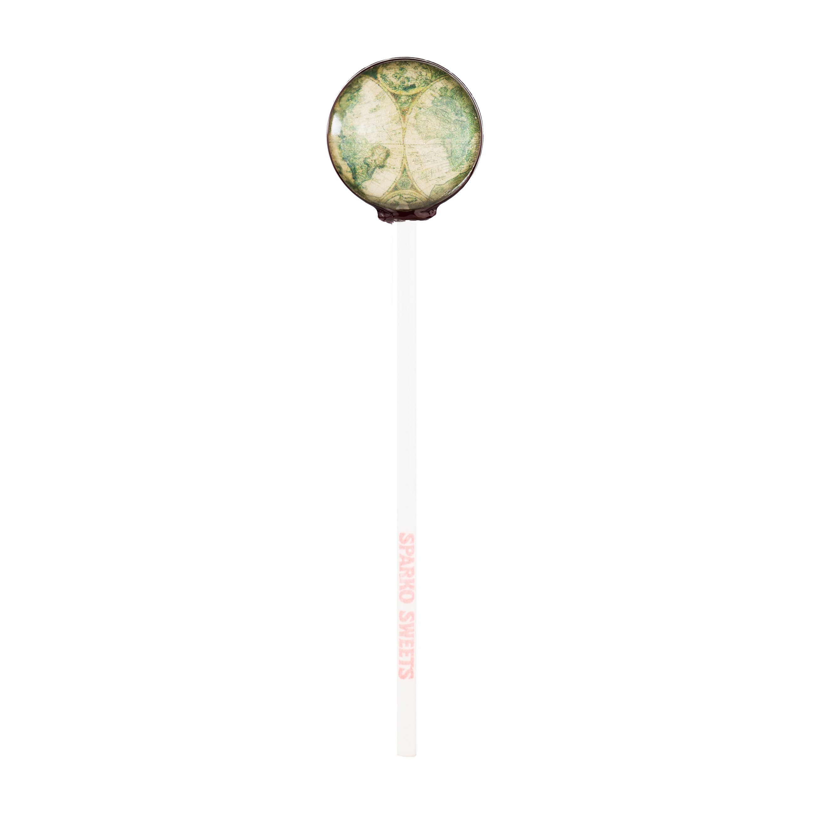 Sparko Sweets Ancient Maps Lollipops, Made in Los Angeles, Perfect for Travel or Exploration Themed Events, Gifts for History Lovers and Educators, Wedding or Corporate Favors