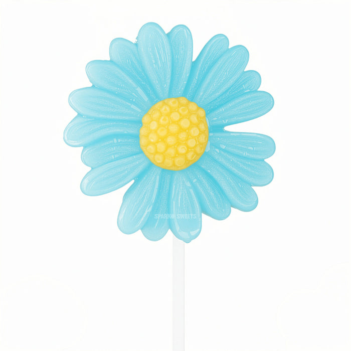 Big Blue Daisy Lollipops (12 Pops)