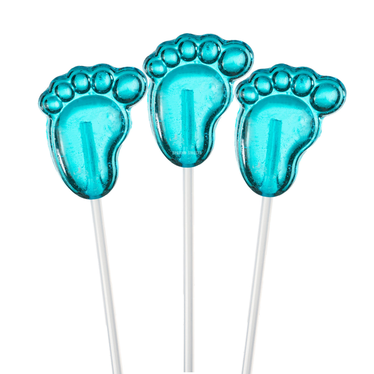 Blue Baby Feet Twinkle Lollipops