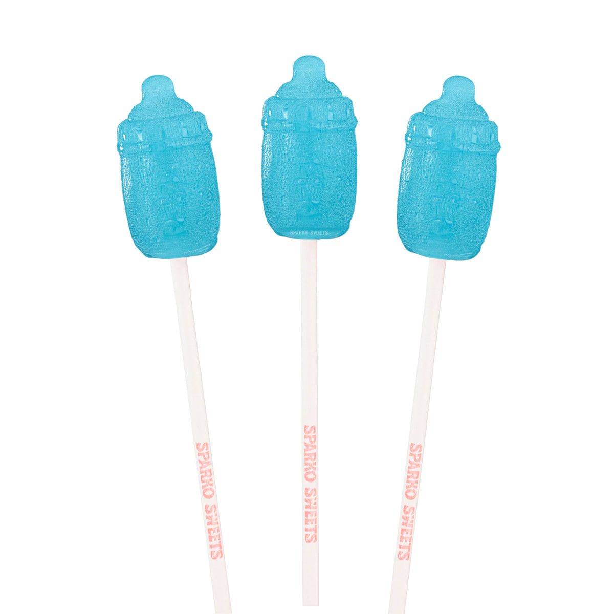 Baby Blue 3D Baby Bottle Lollipops - Blue Raspberry