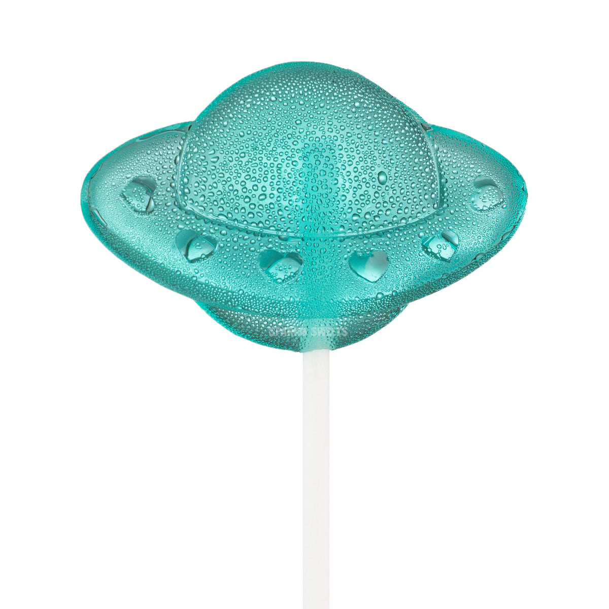 Blue UFO Lollipops Blue Raspberry Flavor