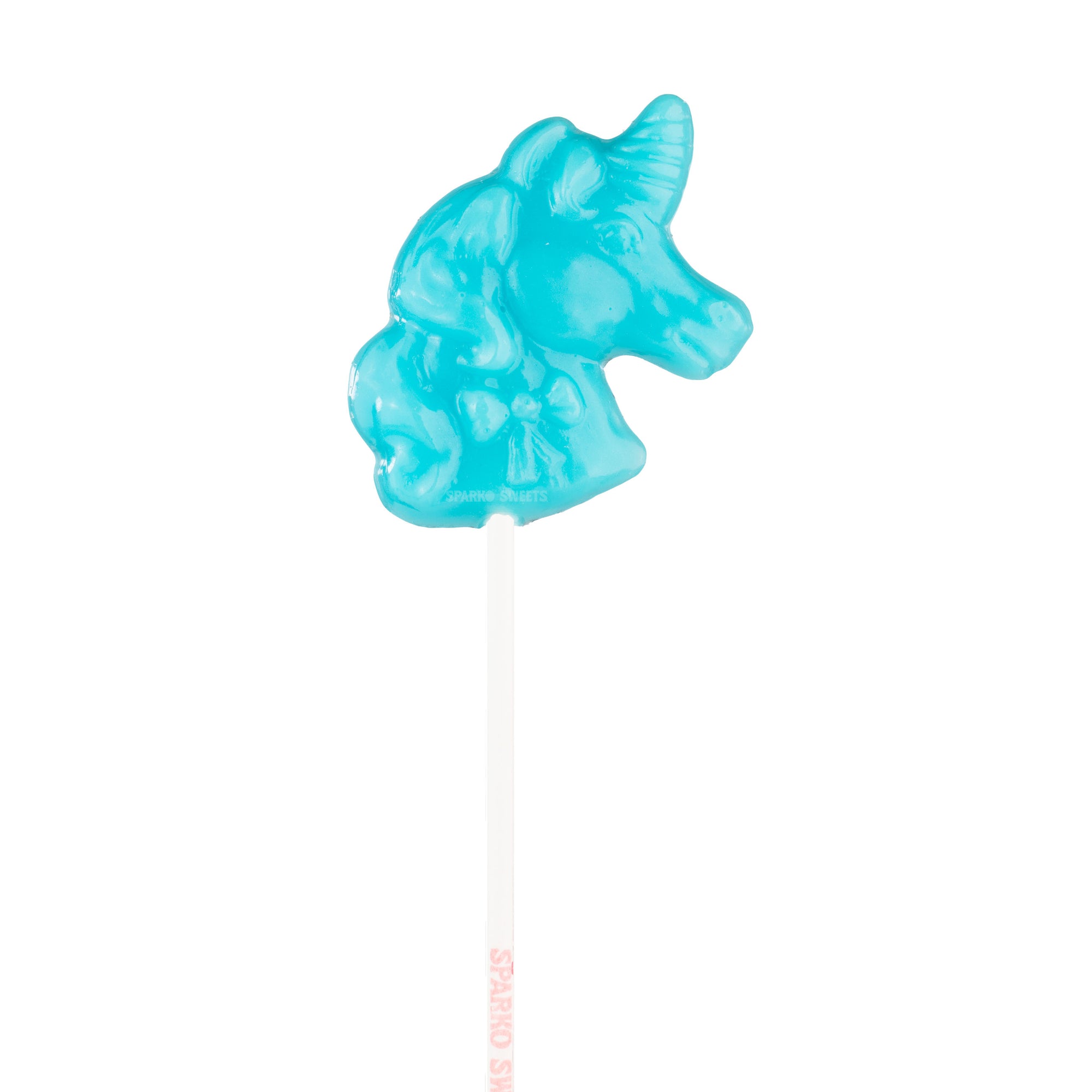 Sparko Sweets Blue Unicorn Lollipops, Blue Raspberry Flavor, Made in Los Angeles, Perfect for Princess Birthday Parties, Tea Gatherings, Corporate Events, Promotional Giveaways, Trade Show Swag