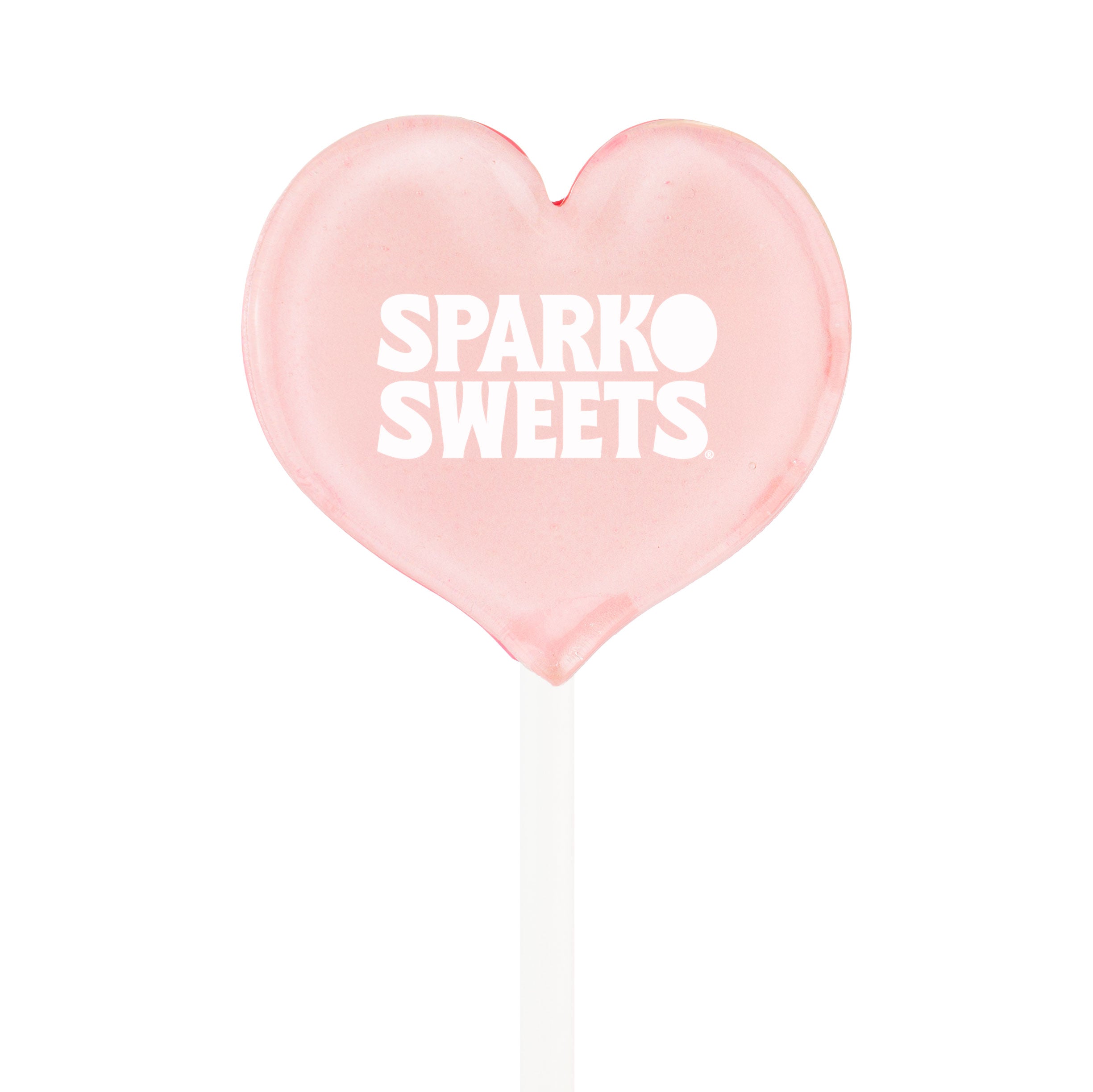 Sparko Sweets Custom Image Heart Lollipops, Made in Los Angeles, Perfect for Corporate Events, Promotional Giveaways, Birthday Celebrations, Valentine's Day, Wedding Favors