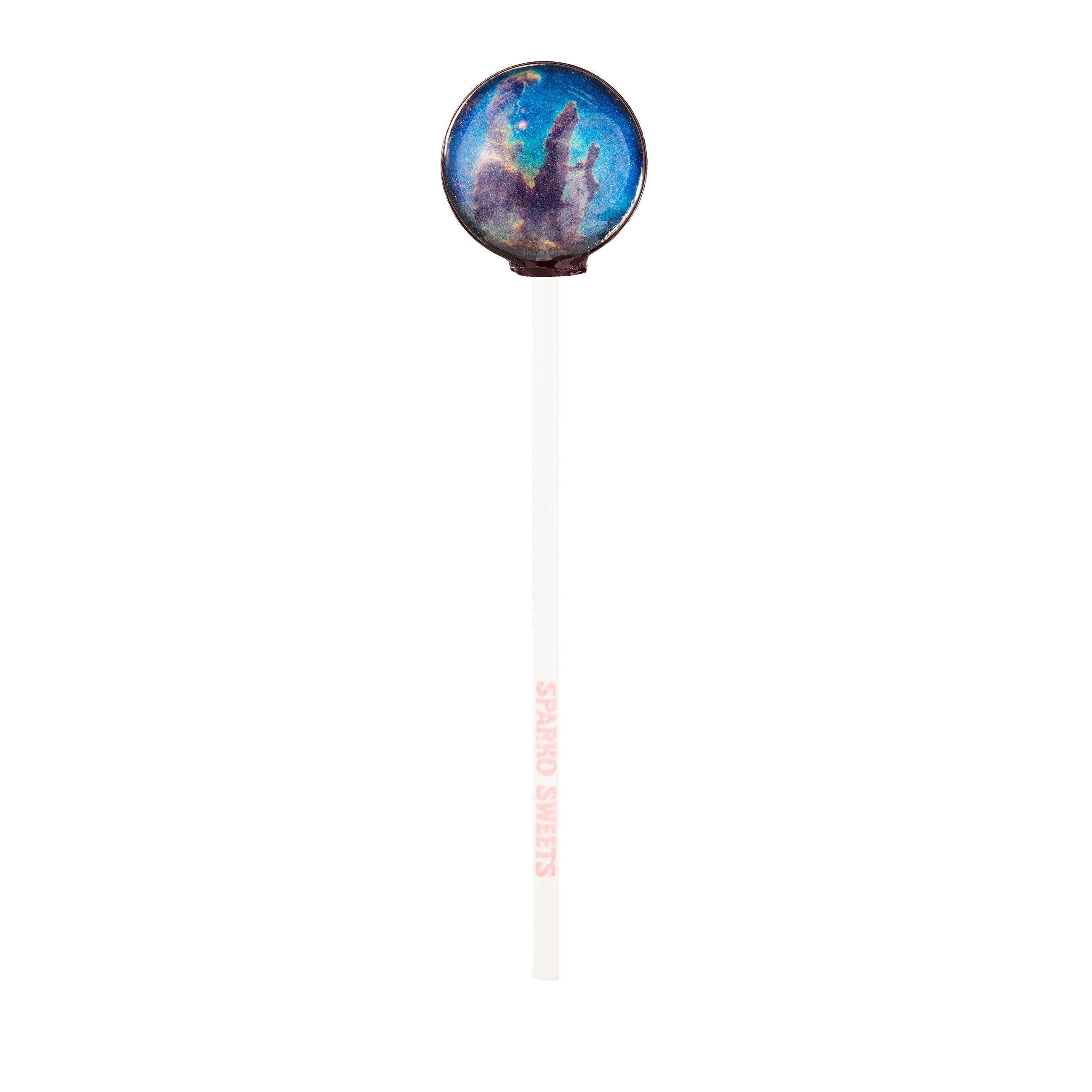 Sparko Sweets Galaxy Lollipops, Pillars of Creation, Nebula Designs, Made in Los Angeles, Perfect for Space-Themed Celebrations, Corporate Giveaways, Promotional Swag, Birthday Parties