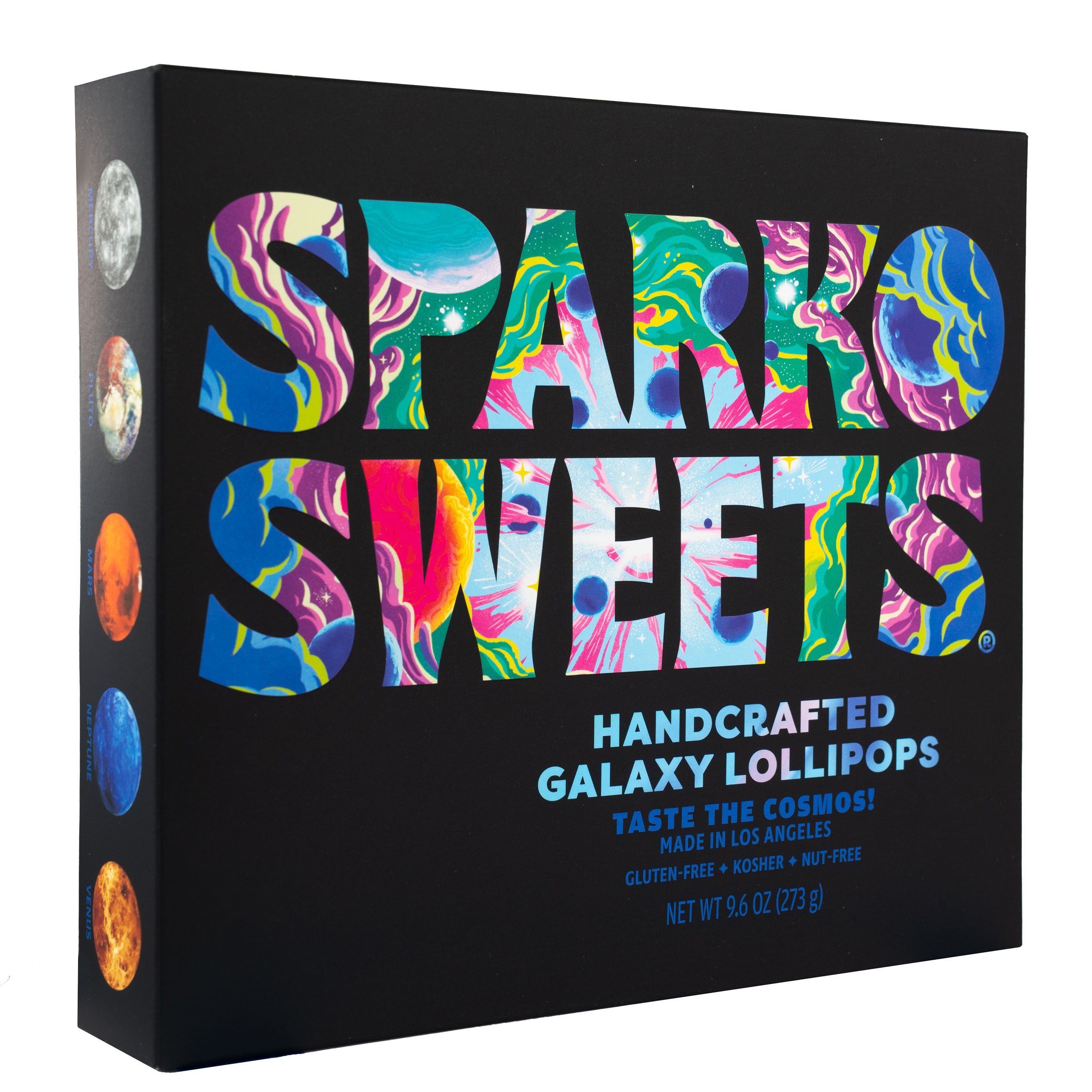 Sparko Sweets Galaxy Lollipops Gift Pack, Made in Los Angeles, Perfect for Space-Themed Parties, Birthdays, Holidays, Corporate Events, Gifts