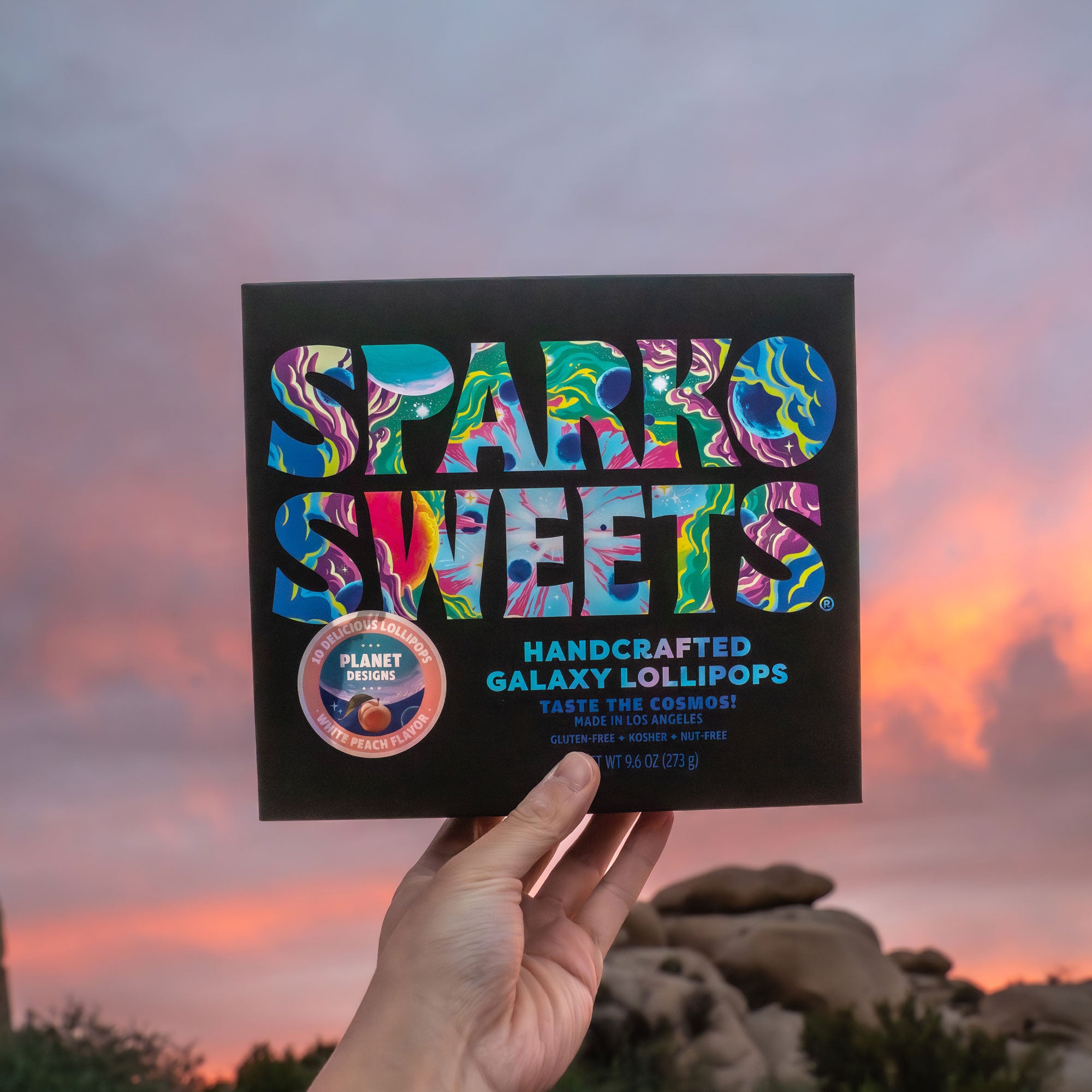 Sparko Sweets Galaxy Planet Lollipops, Made in Los Angeles, Perfect for Space Parties, Corporate Events, and Promotional Giveaways