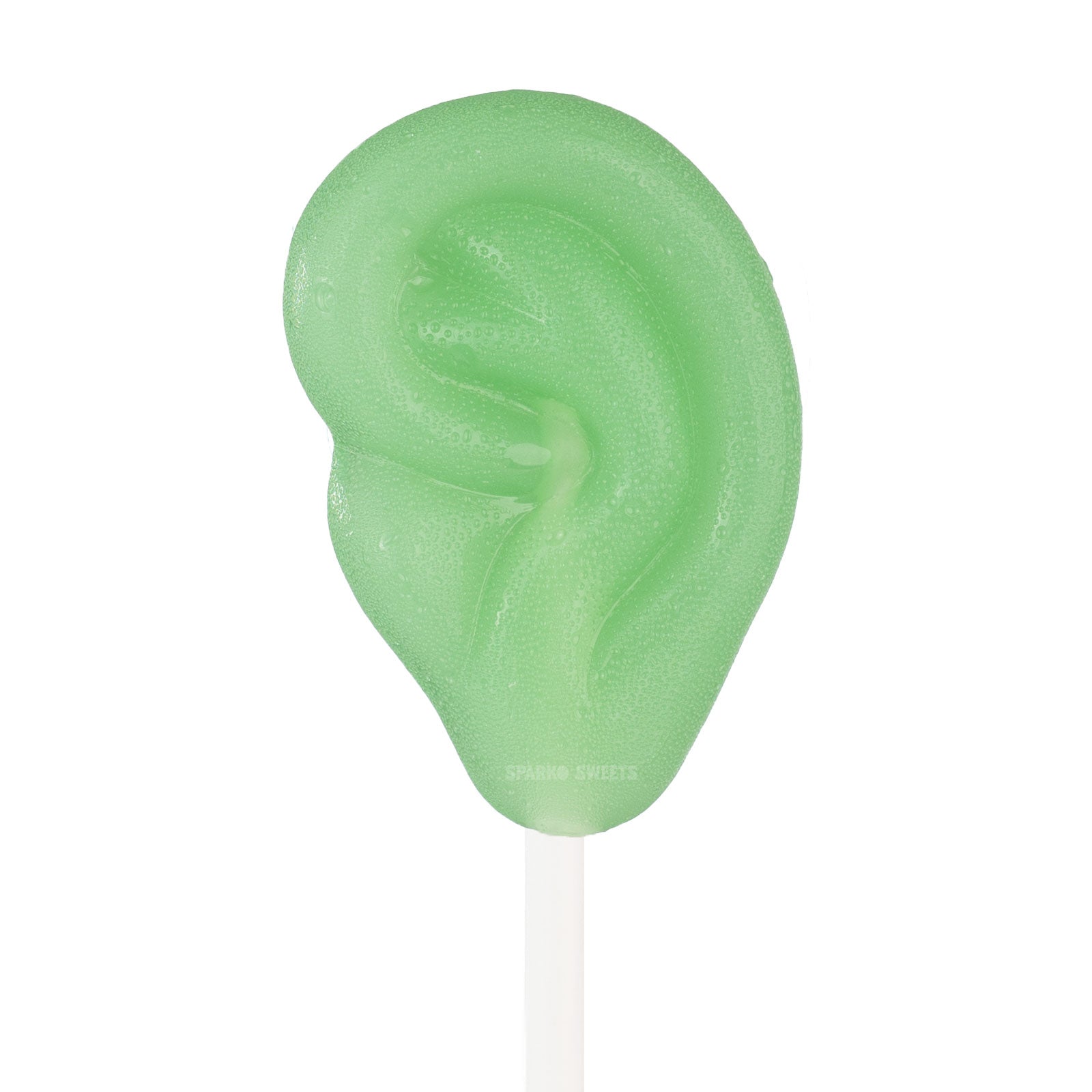 Sparko Sweets Green Apple Van Gogh Ear Lollipops, Made in Los Angeles, Perfect for Birthday Parties, Corporate Events, and Halloween Trick-or-Treat Sweets