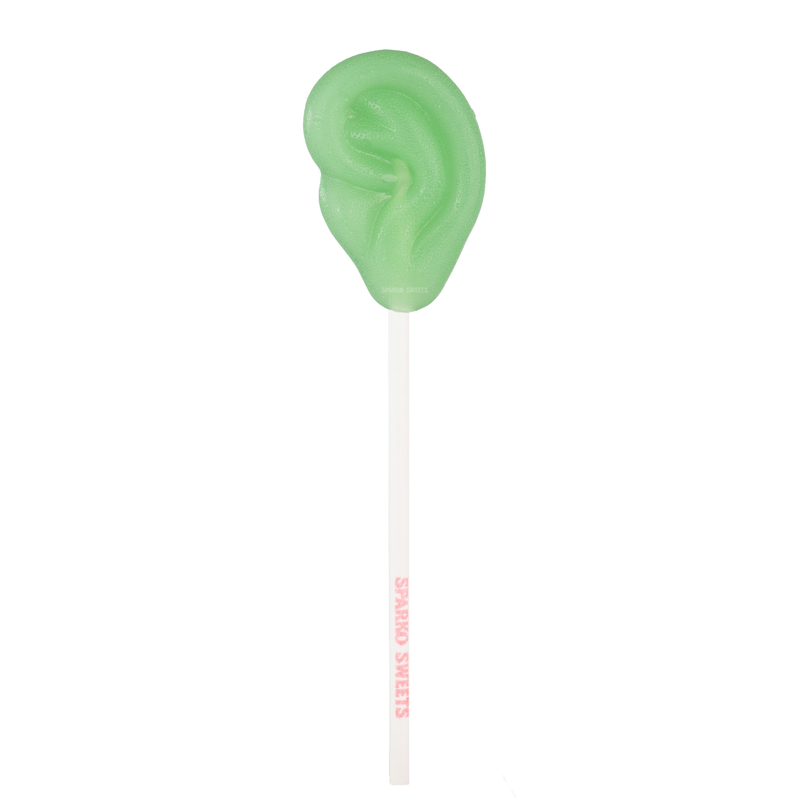 Sparko Sweets Green Apple Van Gogh Ear Lollipops, Made in Los Angeles, Perfect for Birthday Parties, Corporate Events, and Halloween Trick-or-Treat Sweets