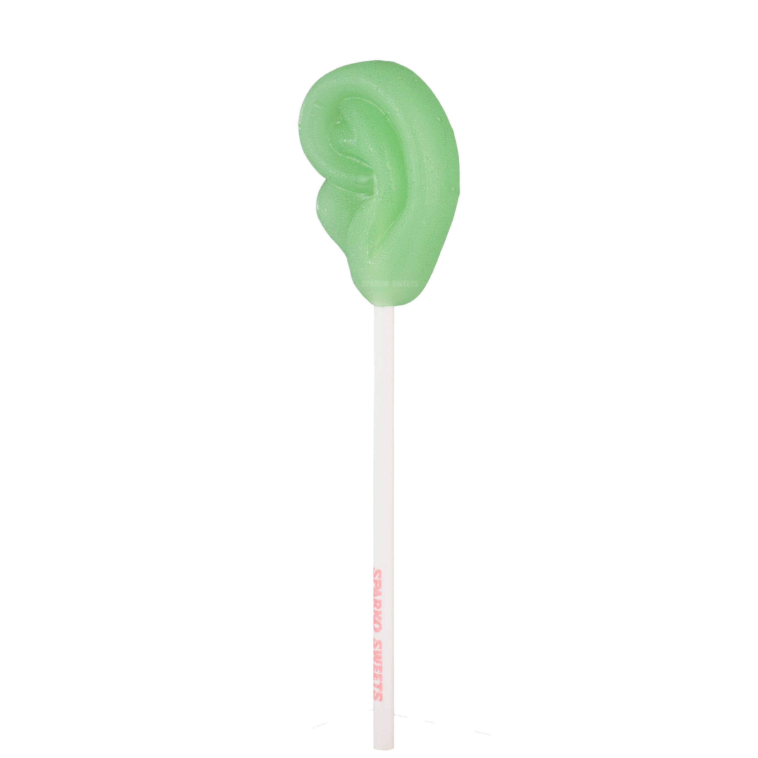 Sparko Sweets Green Apple Van Gogh Ear Lollipops, Made in Los Angeles, Perfect for Birthday Parties, Corporate Events, and Halloween Trick-or-Treat Sweets
