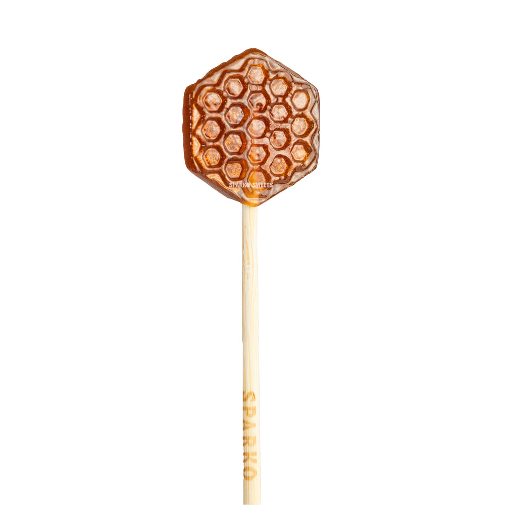 All Natural Ginger Honeycomb Lollipops