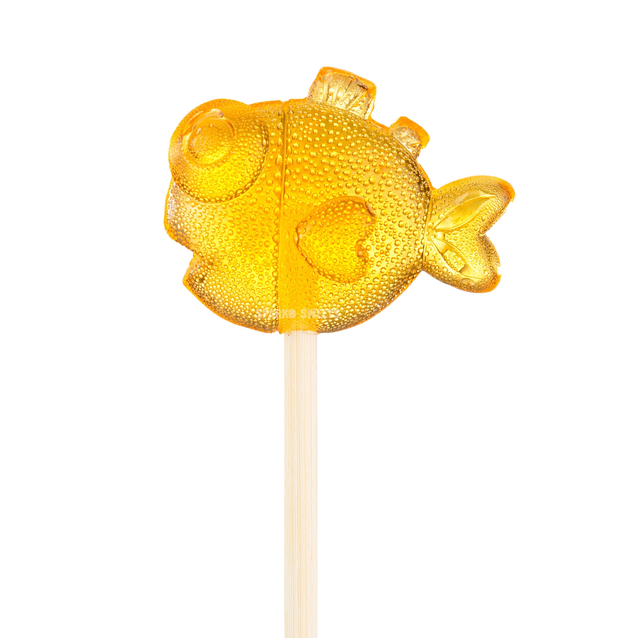 Sparko Sweets All-Natural Honey Goldfish Lollipops, Made in Los Angeles, No Artificial Ingredients, No Corn Syrup - Ideal for Throat Soother, Tea Stirrer, Natural Sweet Treat, and Energy Booster