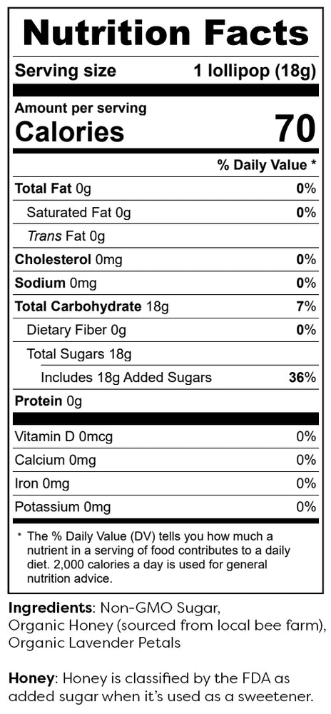 Honey Lavender Tea Lollipops