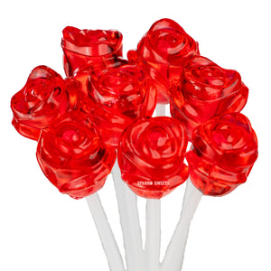 Sparko Sweets Sugar Free Twinkle Red Rose Lollipops for Valentine's Day