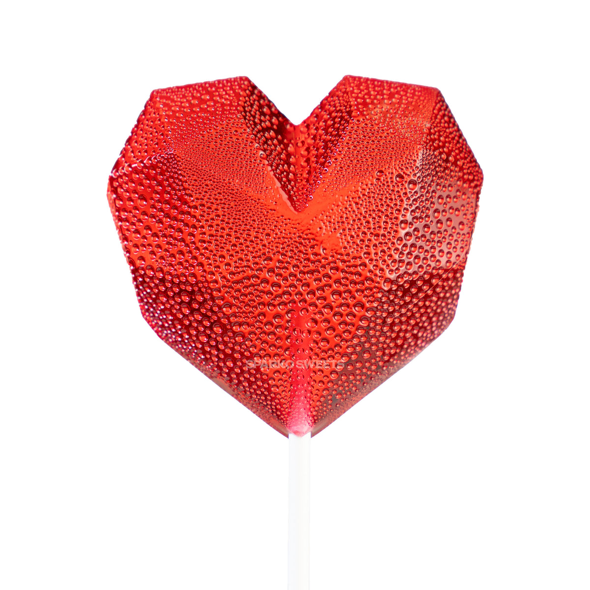 Red Diamond Heart Lollipops (6 Pops)