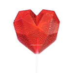 Red Diamond Heart Lollipops by Sparko Sweets