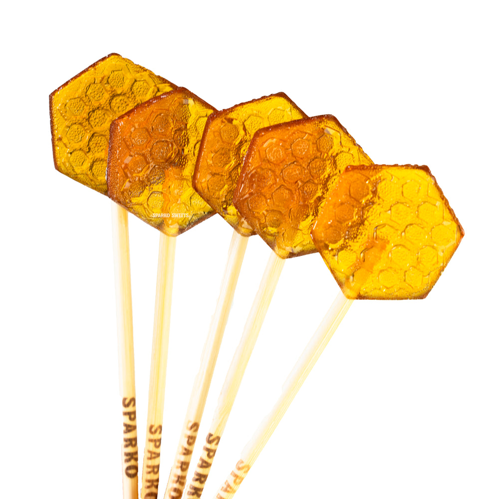 Honeycomb Lollipops by Sparko Sweets