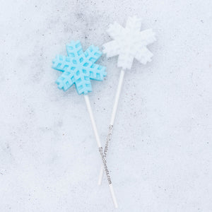 Snowflake Lollipops by Sparko Sweets