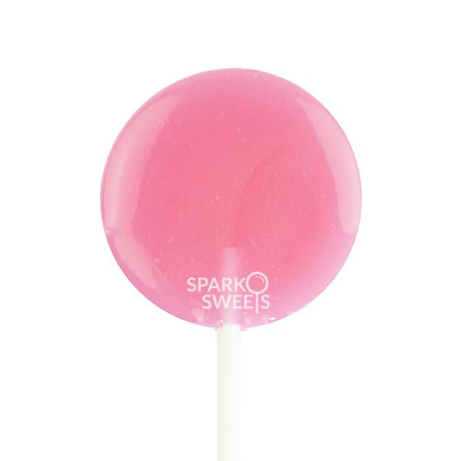 Watermelon Lollipops - Flat Round LUSH Pops (36 Pieces) - Sparko Sweets