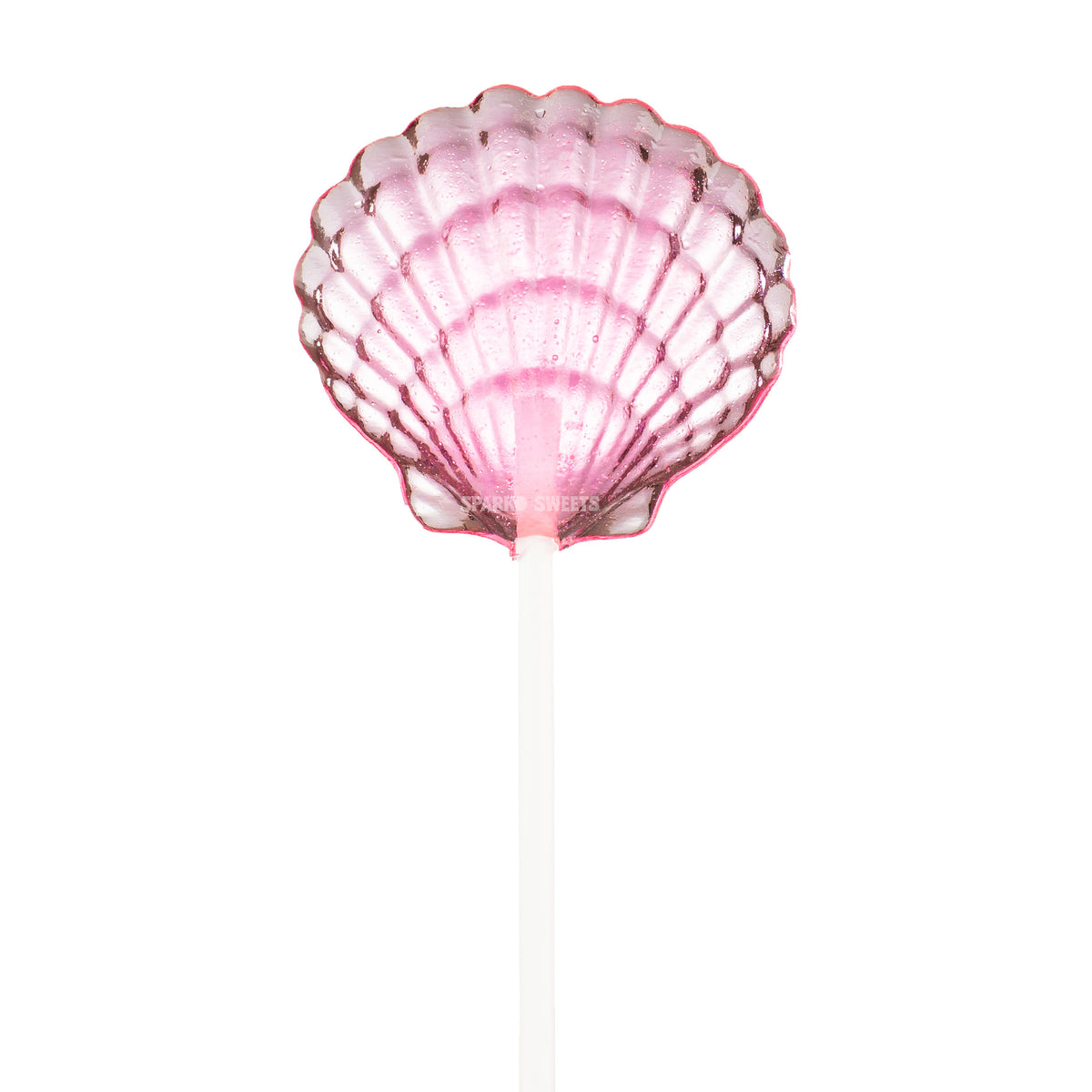 Pink Clam Shell Lollipops - Strawberry Lemonade