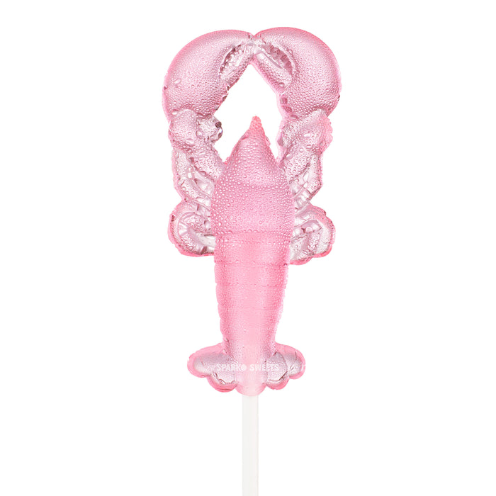 Strawberry Lemonade Pink Lobster Lollipops (24 Pops)