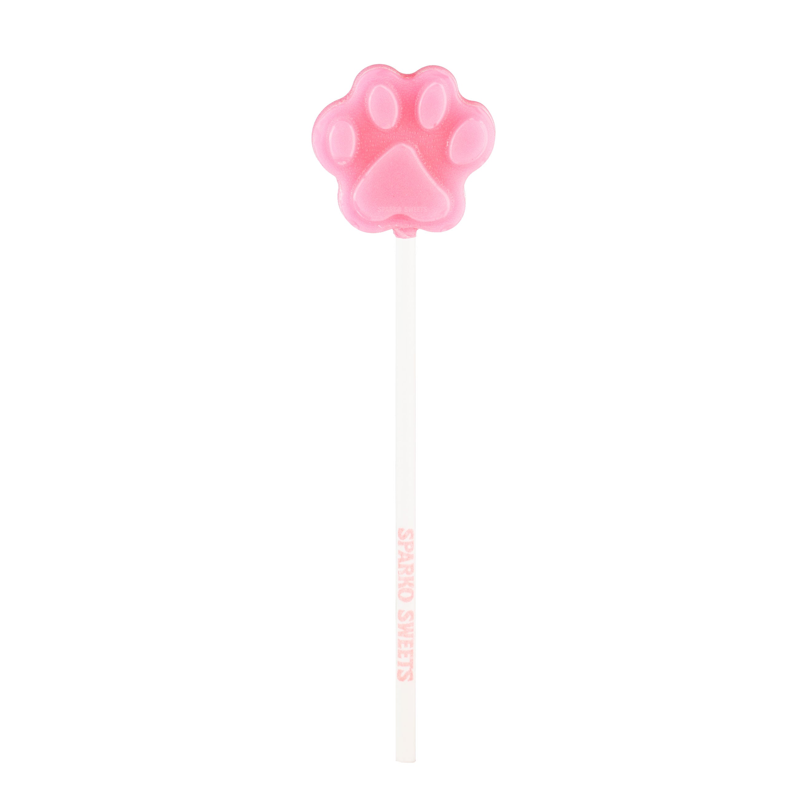 Puppy Paw Print Lollipops - Pink (24 Pops)
