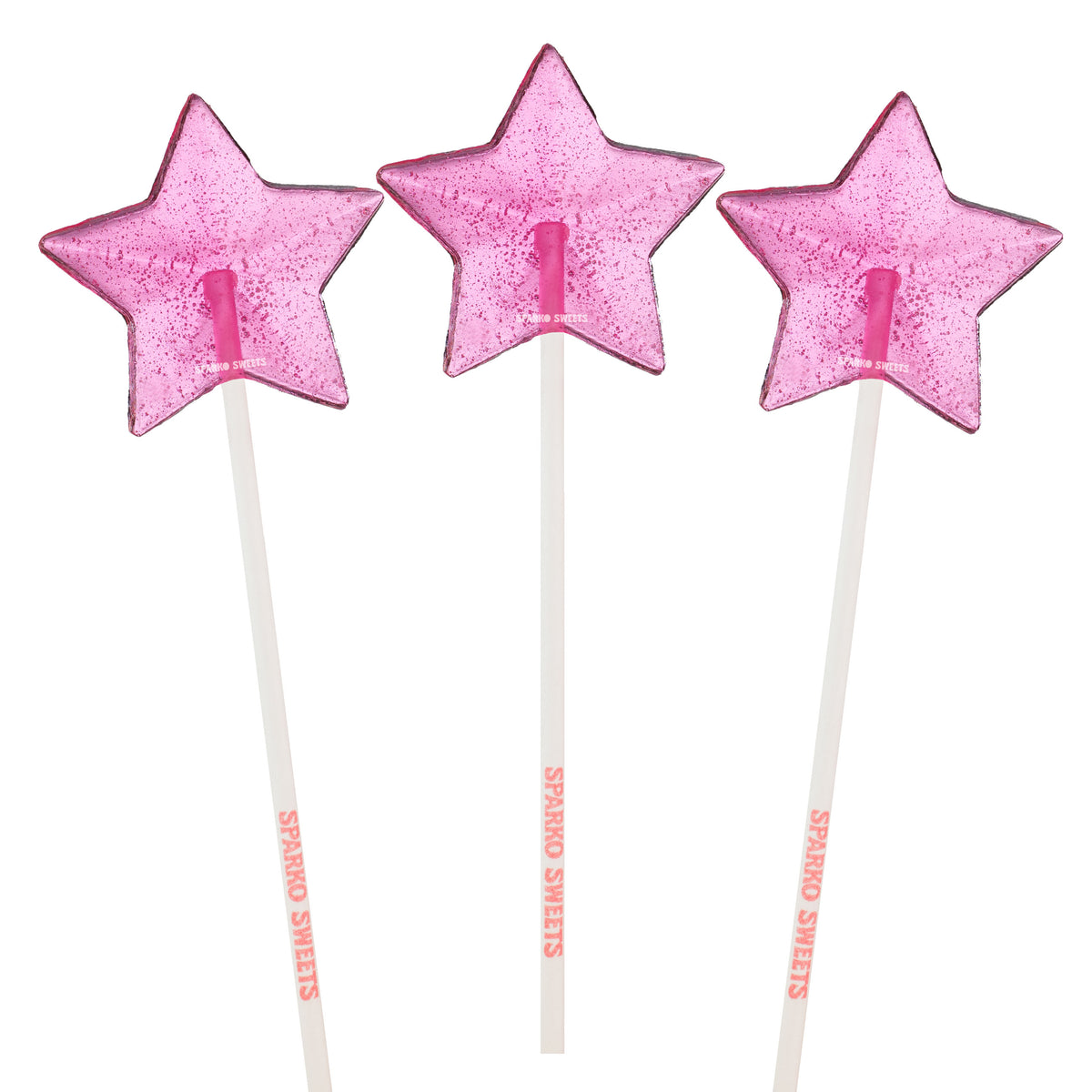 Pink Star Lollipops - Watermelon