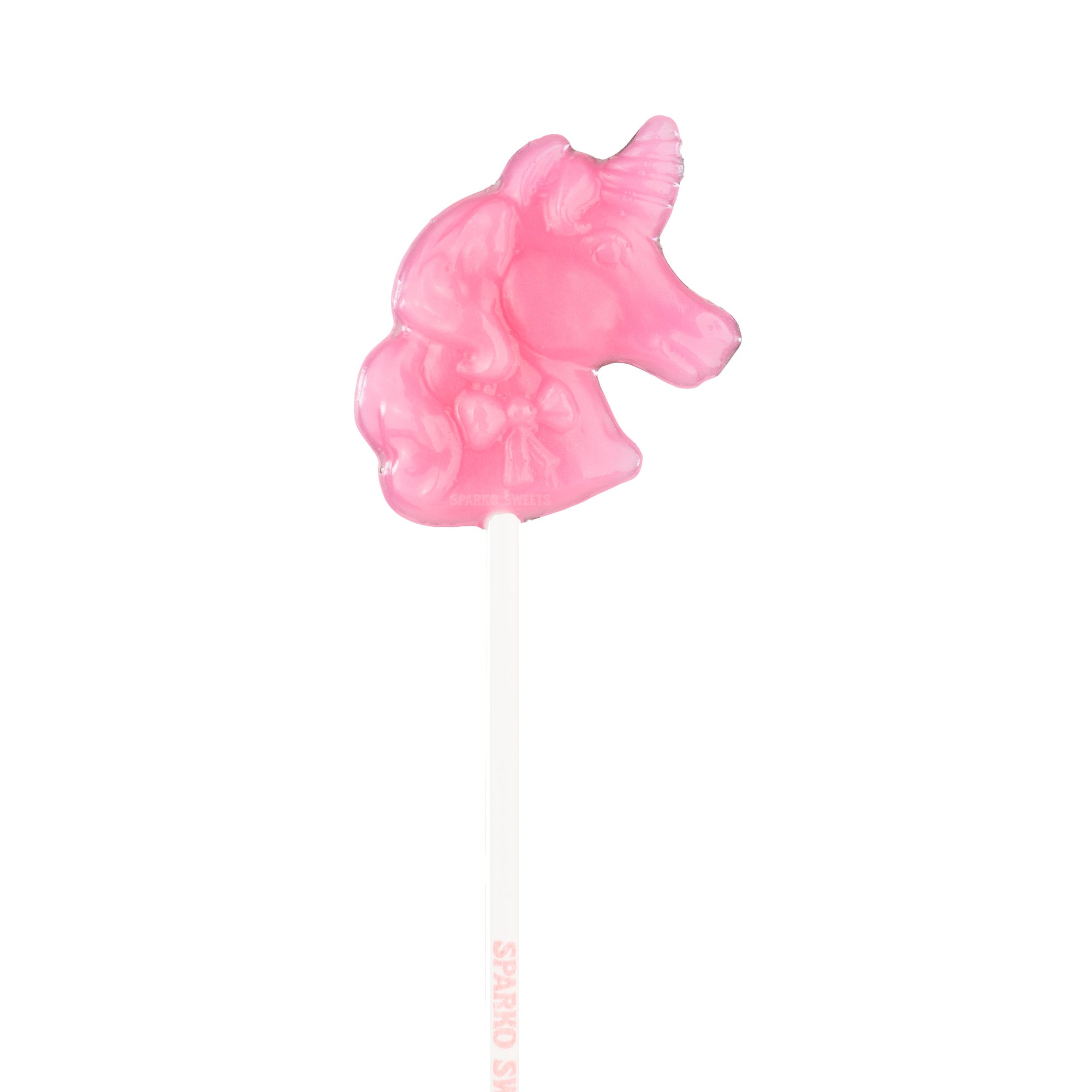 Sparko Sweets Pink Unicorn Lollipops, Made in Los Angeles, Perfect for Princess Parties, Birthday Celebrations, Corporate Events, Holiday Giveaways, Promotional Swag, Fun Treat, Valentine's Day