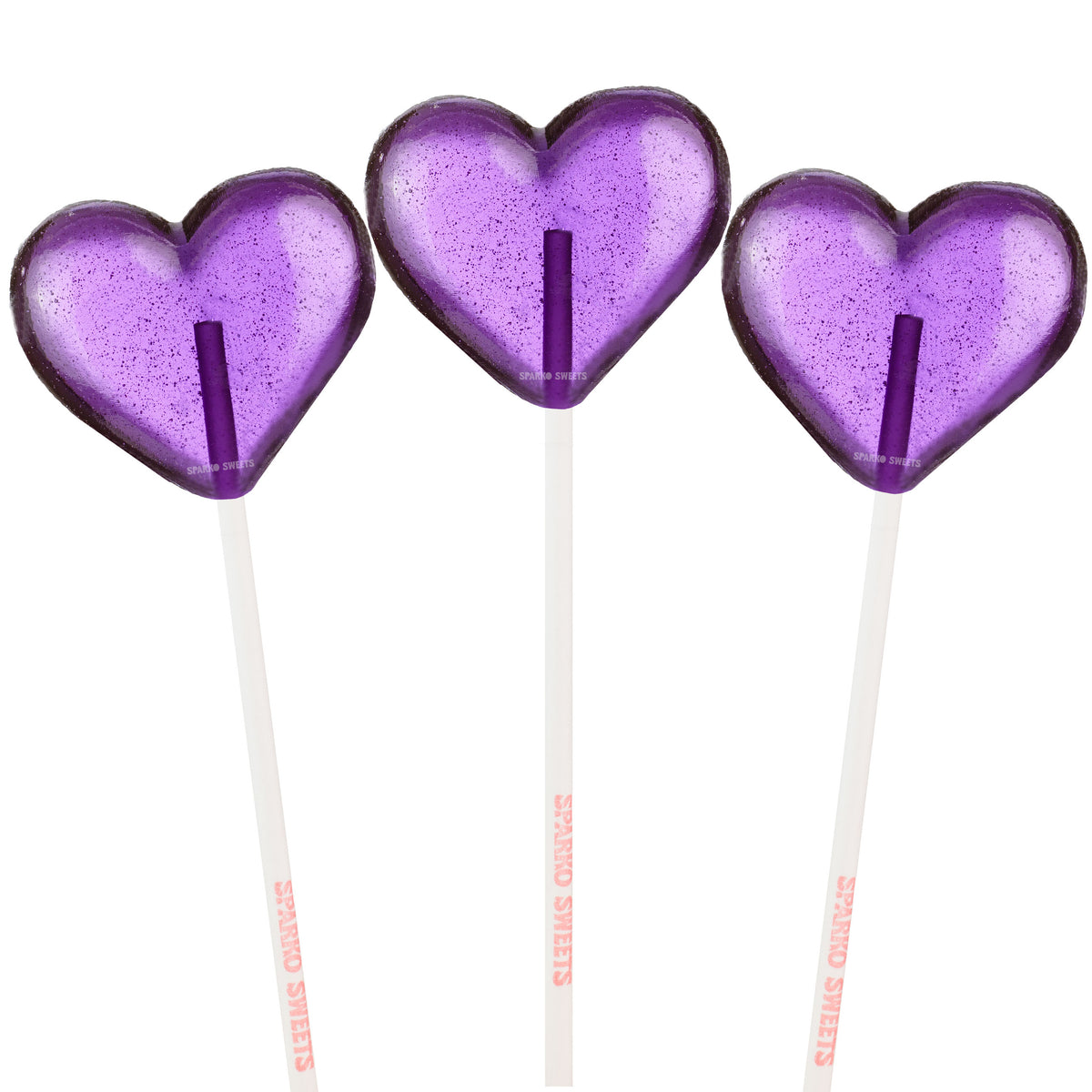 Purple Heart Lollipops (24 Pops) - Grape