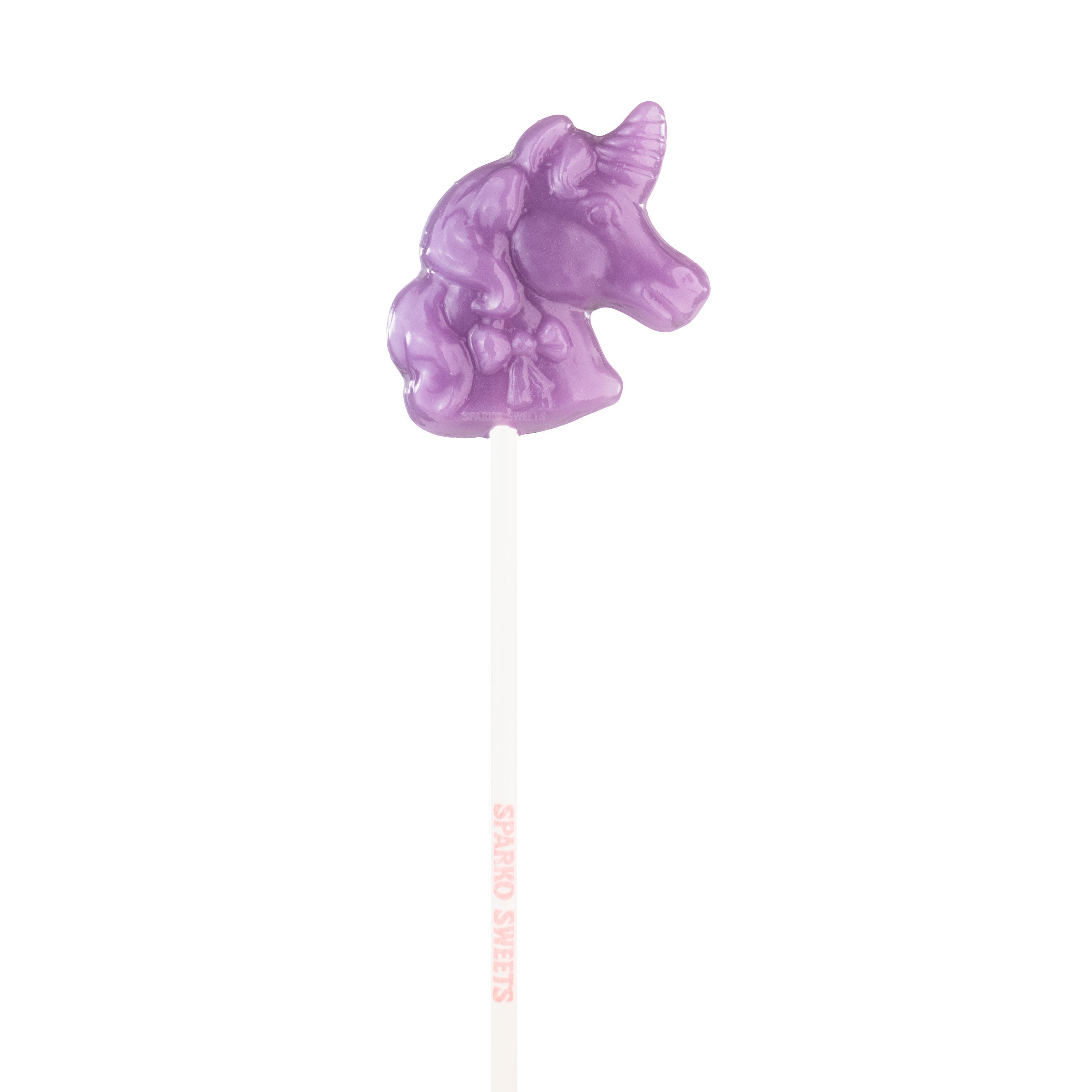 Sparko Sweets Purple Unicorn Lollipops, Made in Los Angeles, Perfect for Princess Parties, Birthday Celebrations, Corporate Events, Holiday Giveaways, Promotional Swag, Fun Treat