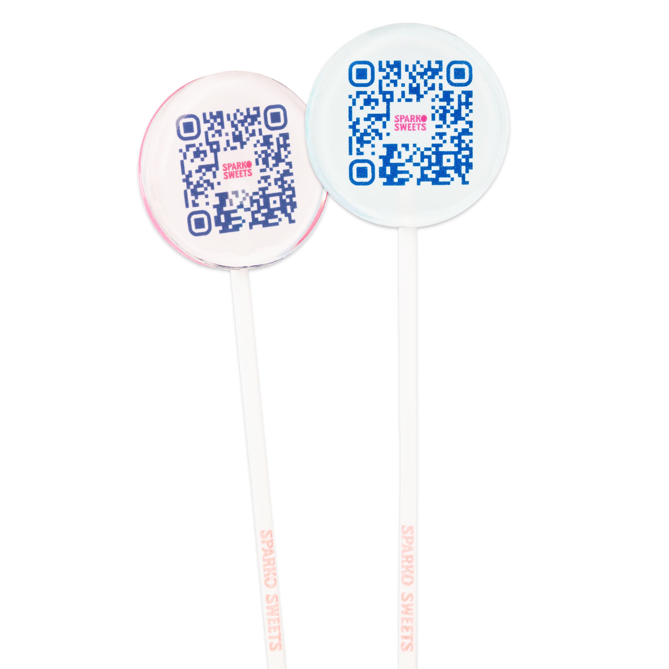 Sparko Sweets Sugar-Free QR Pops - Scannable Custom Lollipops for Events, Promotions, and Parties