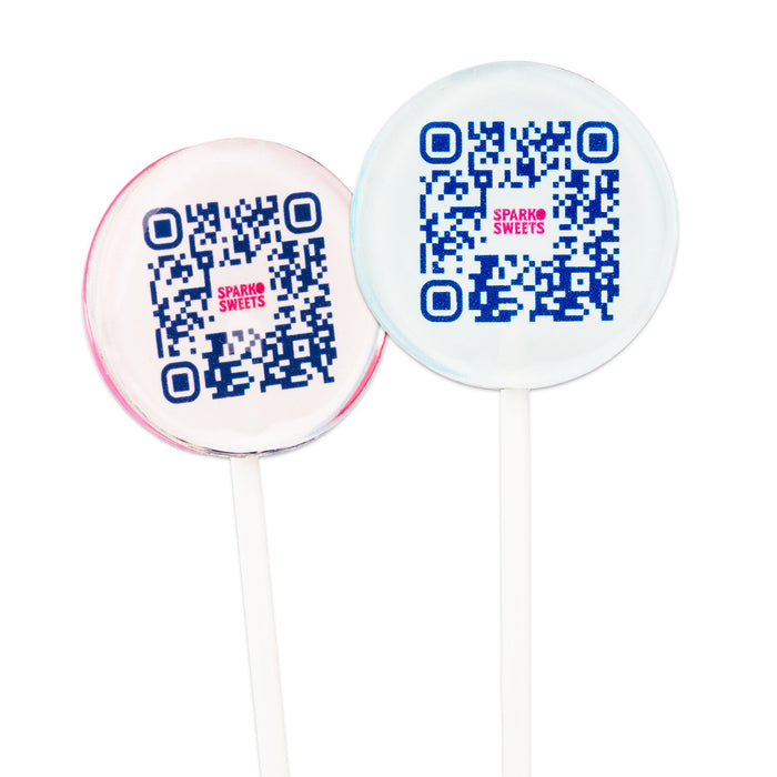 Sugar-Free QR Pops - Scannable Custom Lollipops 1.75"