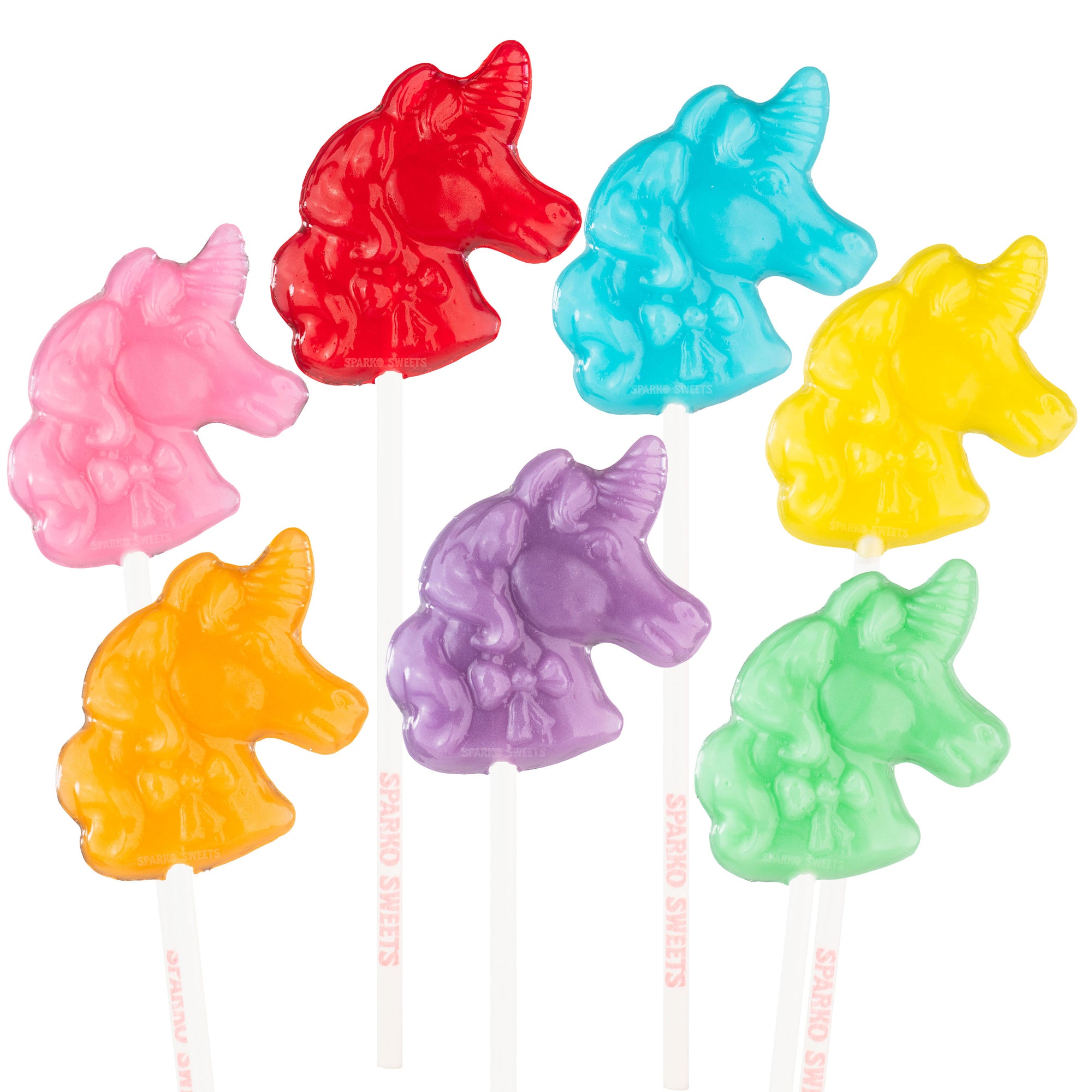 Sparko Sweets Rainbow Unicorn Lollipops, Made in Los Angeles, Perfect for Princess Parties, Birthday Celebrations, Corporate Events, Holiday Giveaways, Promotional Swag, Fun Treat