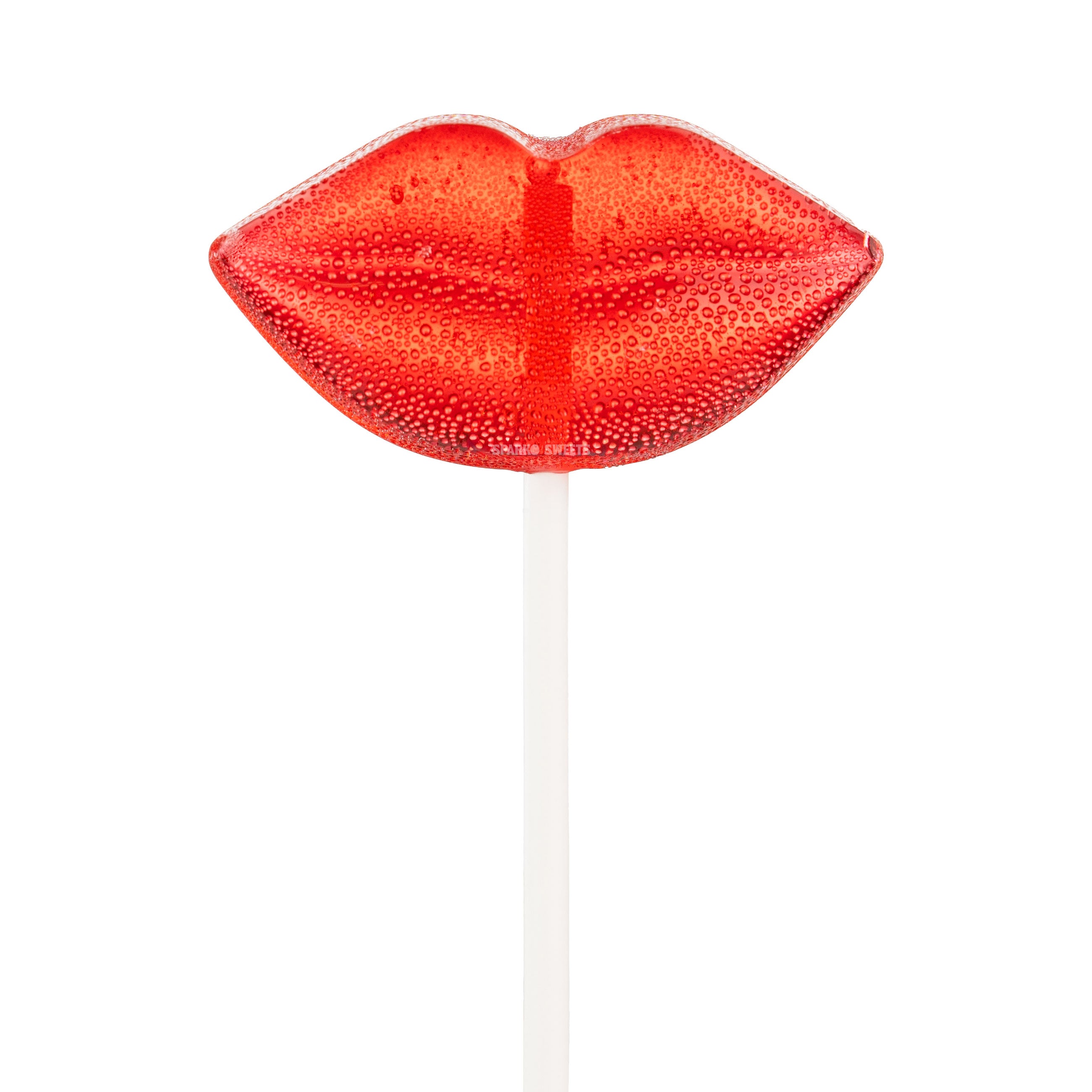 Sparko Sweets Red Lip Lollipops, Made in Los Angeles, Perfect for Valentine's Day, Romantic Celebrations, Birthday Parties, Promotional Giveaways