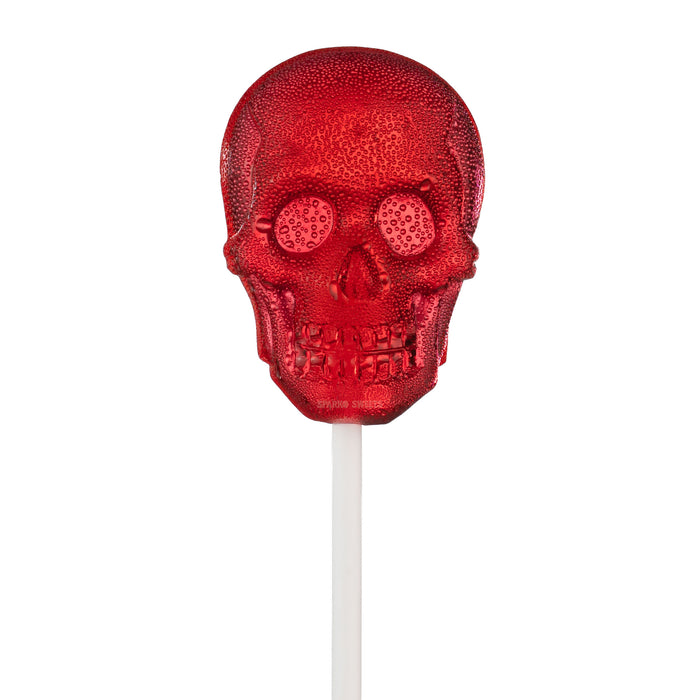 Scarlet Sugar Skull Lollipops - Cherry (24 Pops)