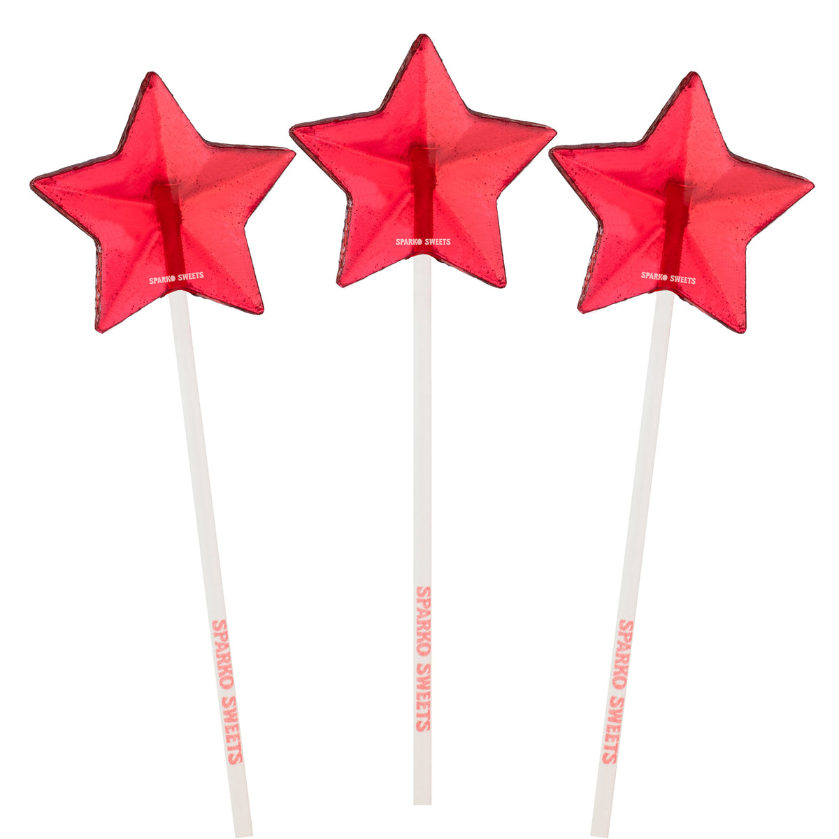 Sugar Free Red Star Lollipops - Cherry (24 Pieces)