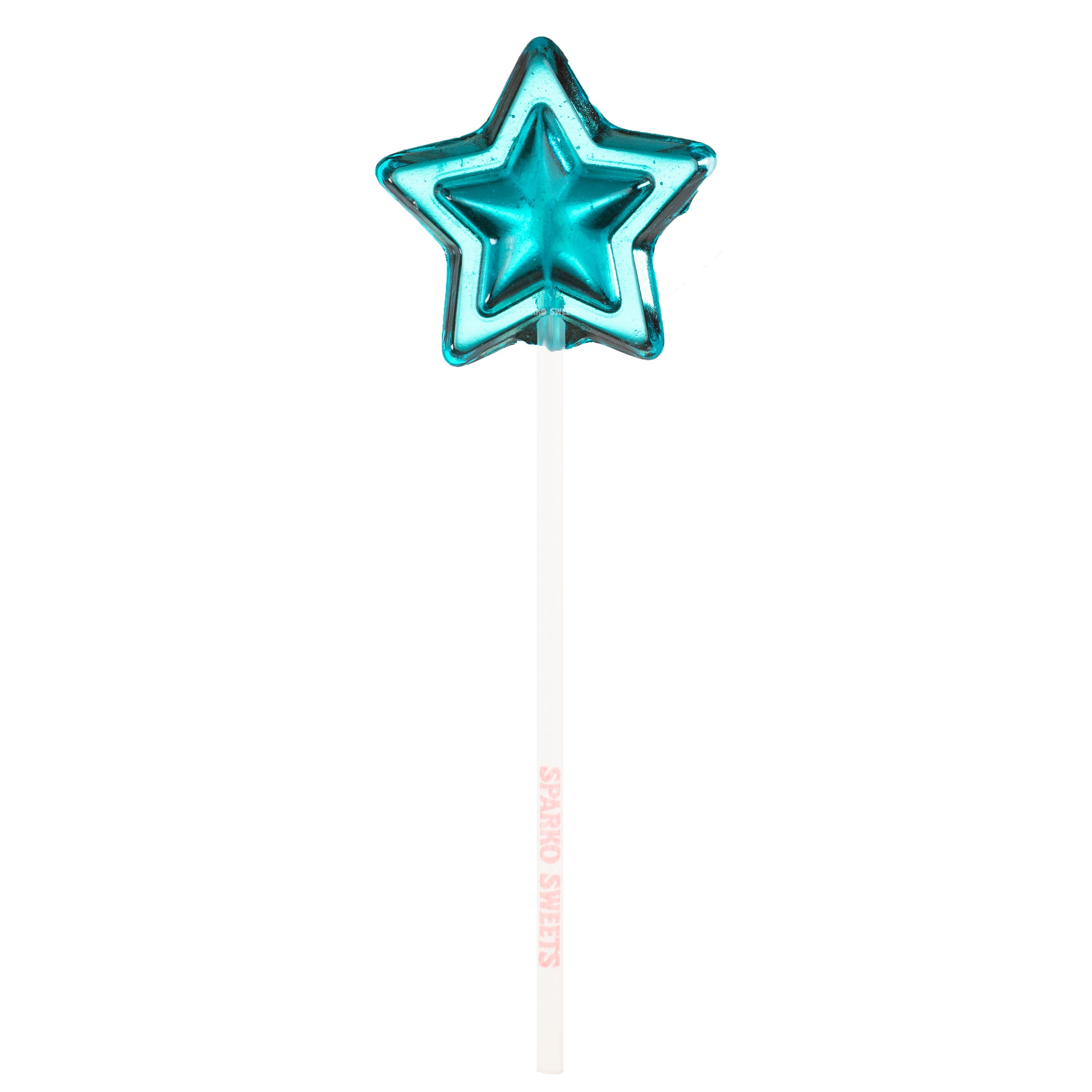 Sparko Sweets Blue Mini Star Lollipops, Made in Los Angeles, Perfect for Christmas, New Years, Corporate Events, Promotional Giveaways