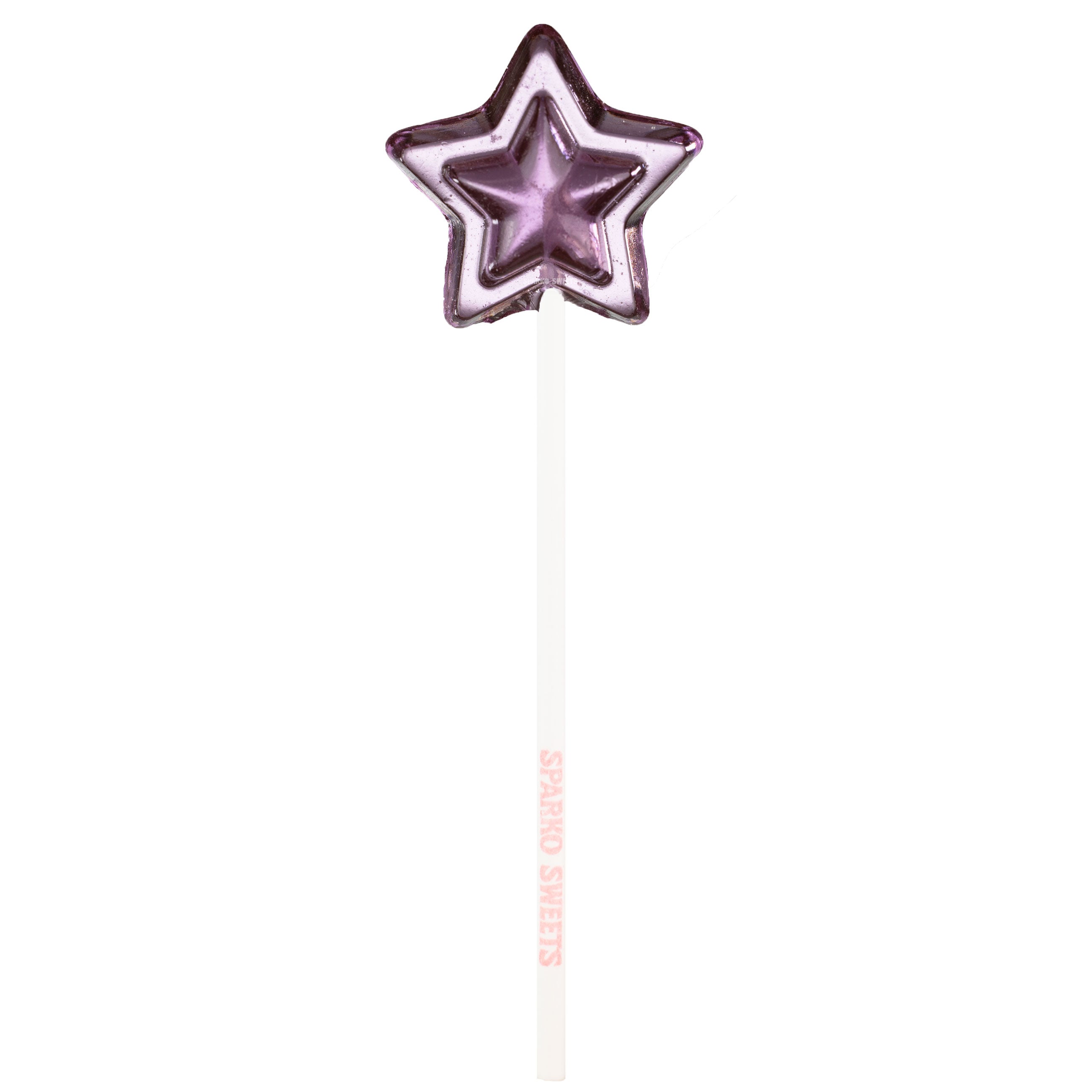 Sparko Sweets Purple Mini Star Lollipops, Made in Los Angeles, Perfect for Christmas, New Years, Corporate Events, Promotional Giveaways
