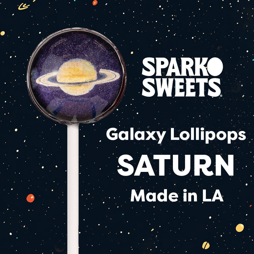 Sparko Sweets Galaxy Lollipops Planet Saturn