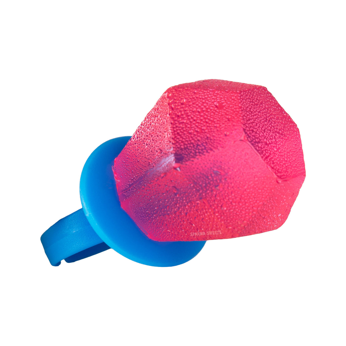 Sparko Sweets Custom Ring Pops, Blue Ring, Made in Los Angeles, Perfect for Promotional Giveaways, Brand Activations, Corporate Events