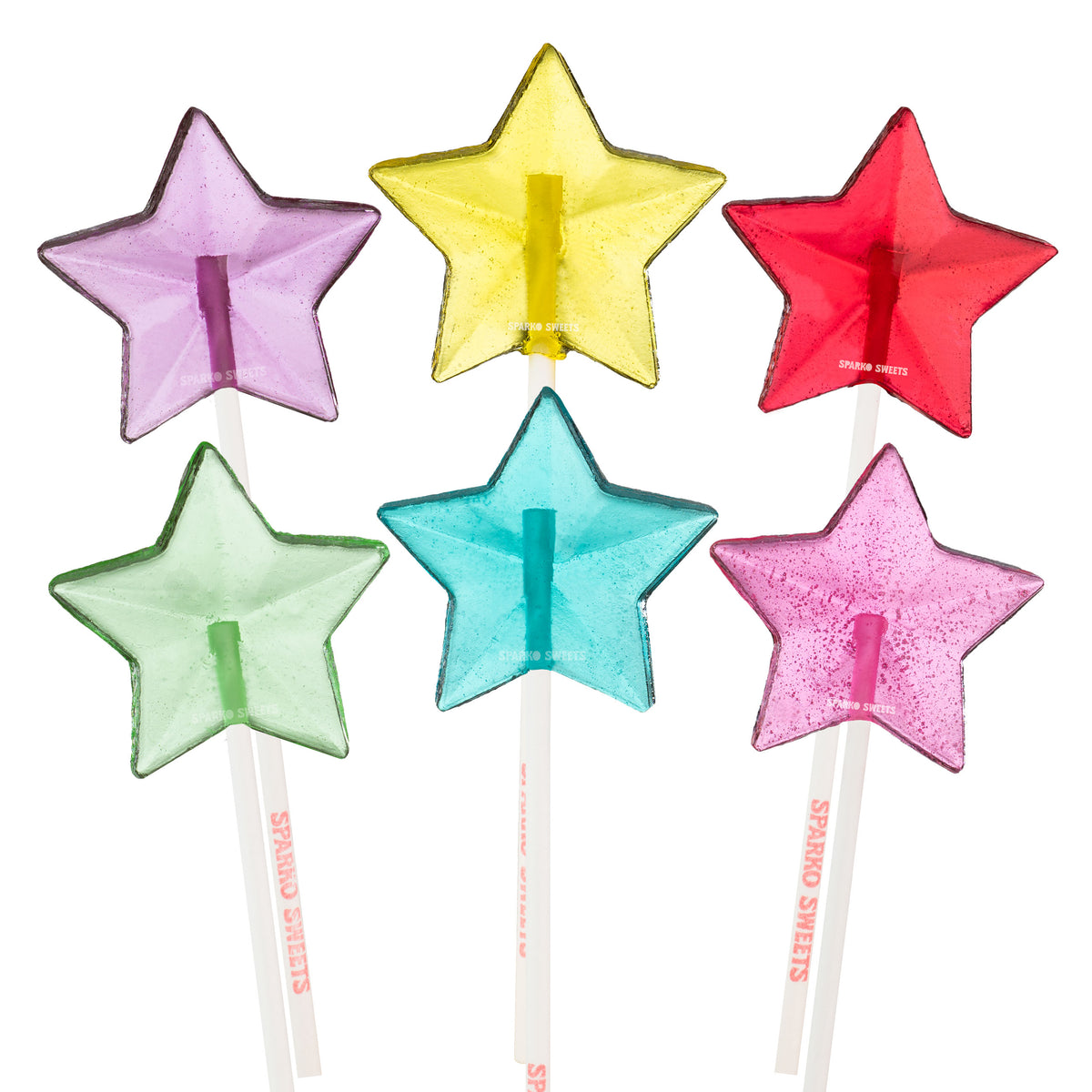 Rainbow Star Lollipops - Mix Colors