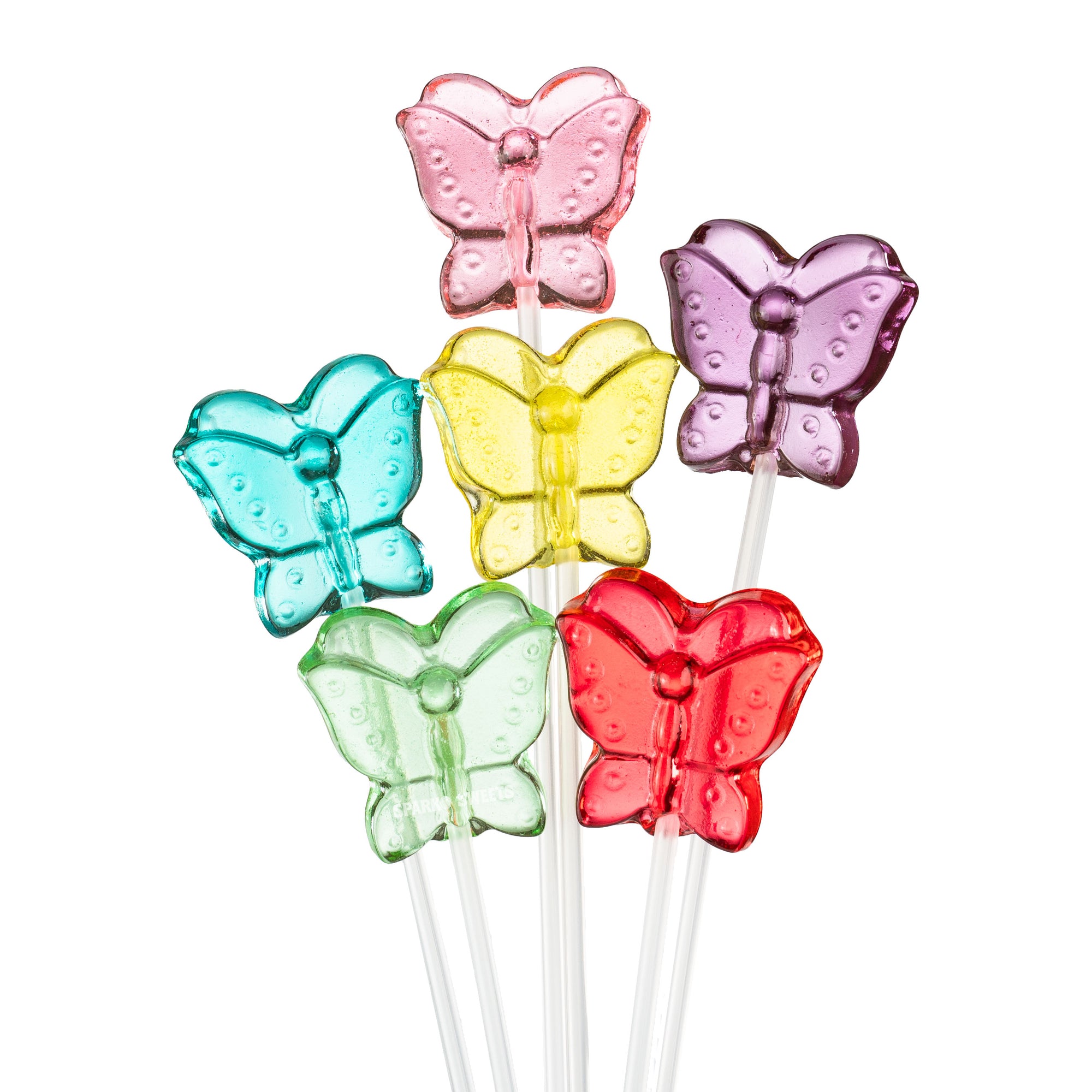 Sparko Sweets Sugar Free Butterfly Lollipops for Party Favors and Birthdays