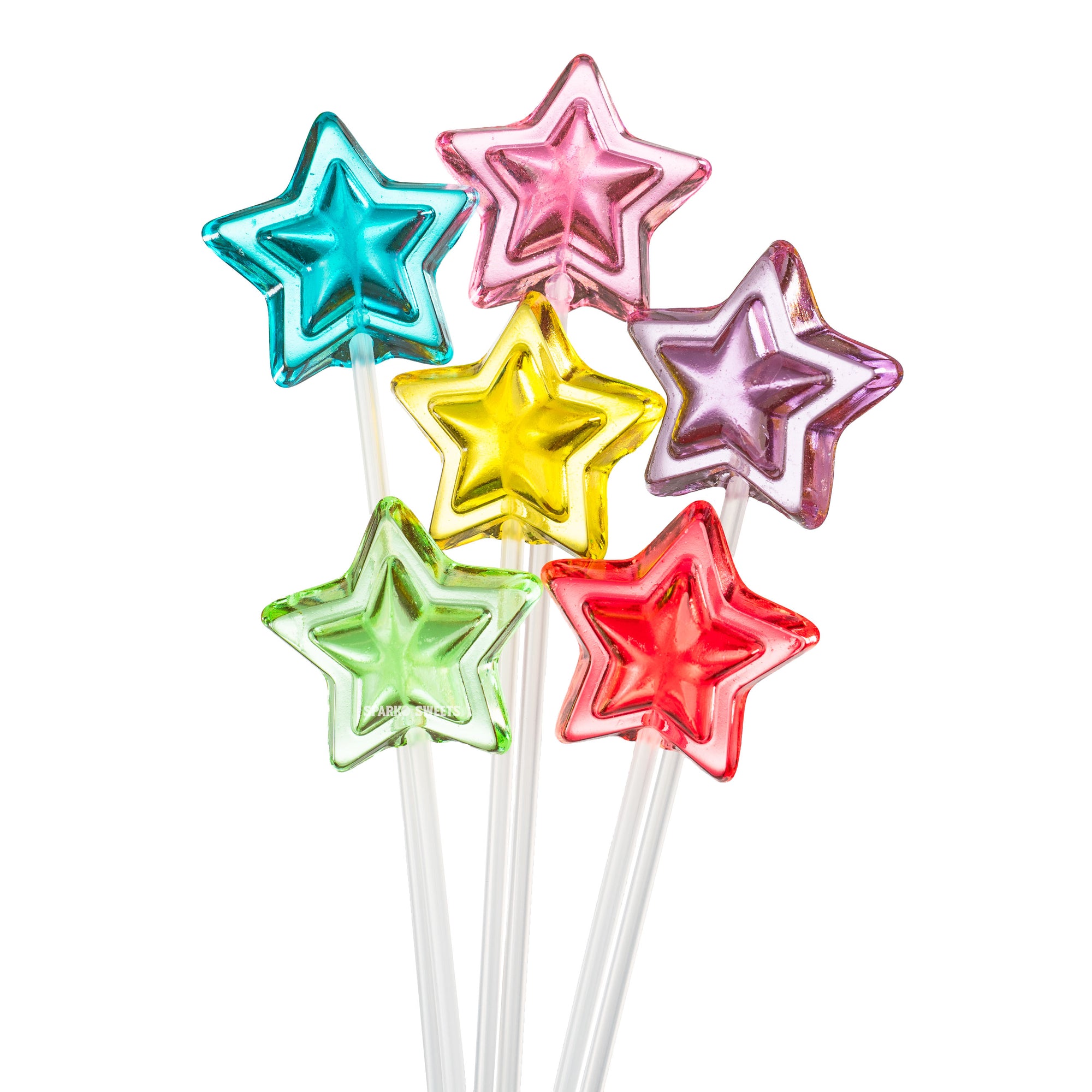 Sparko Sweets Sugar-Free Star Lollipops for Parties and Celebrations, Made in Los Angeles