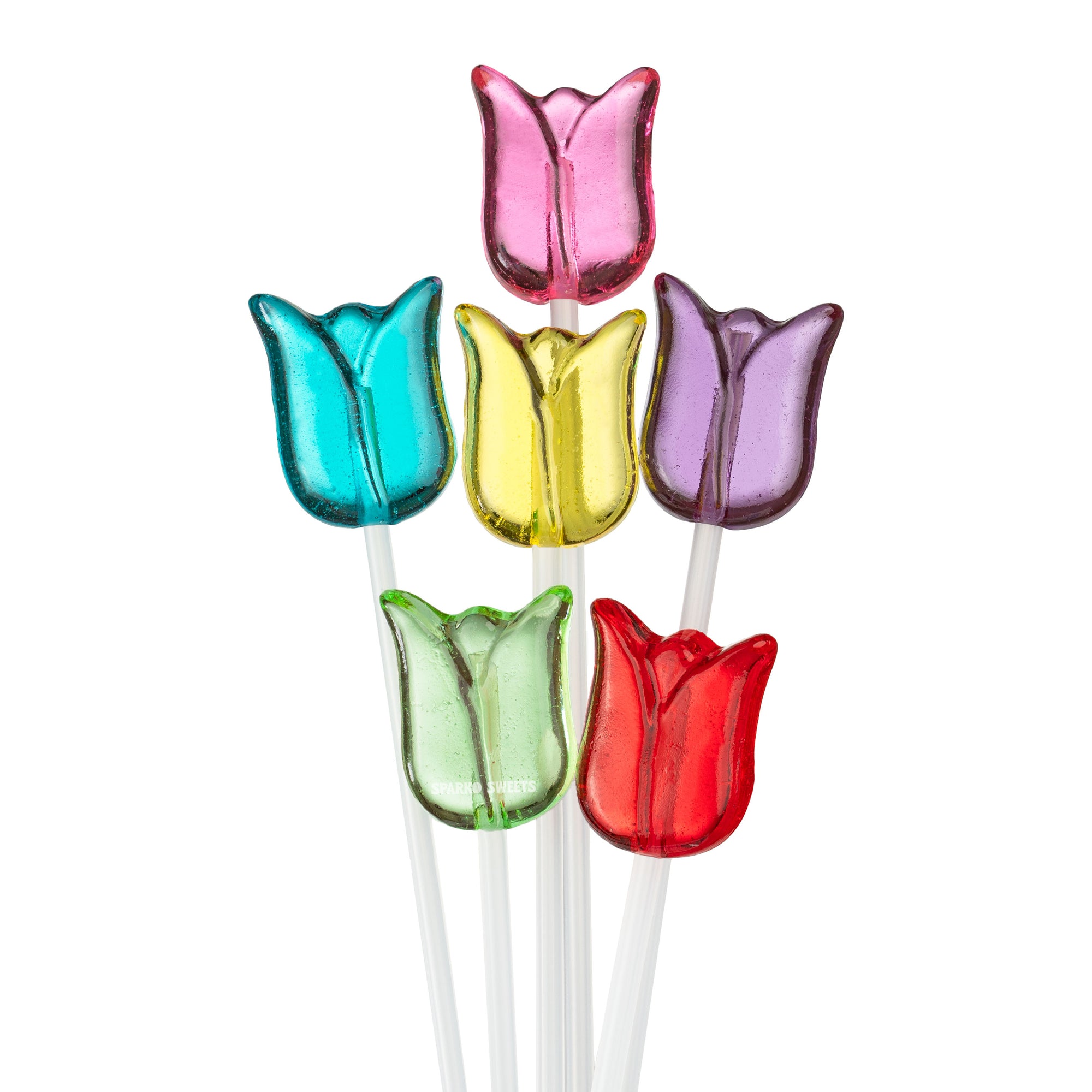 Sparko Sweets Sugar-Free Tulip Lollipops, Made in Los Angeles