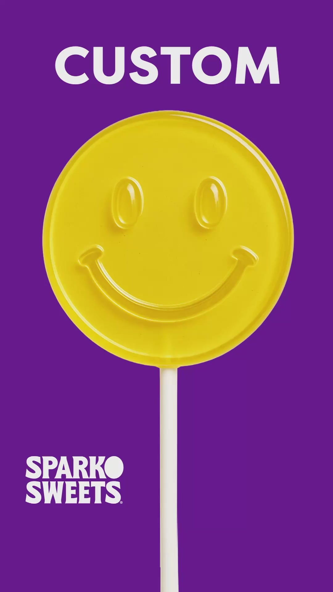 Sparko Sweets Custom Shape Lollipops, Made in Los Angeles, Perfect for Parties, Celebrations, and Magical Moments